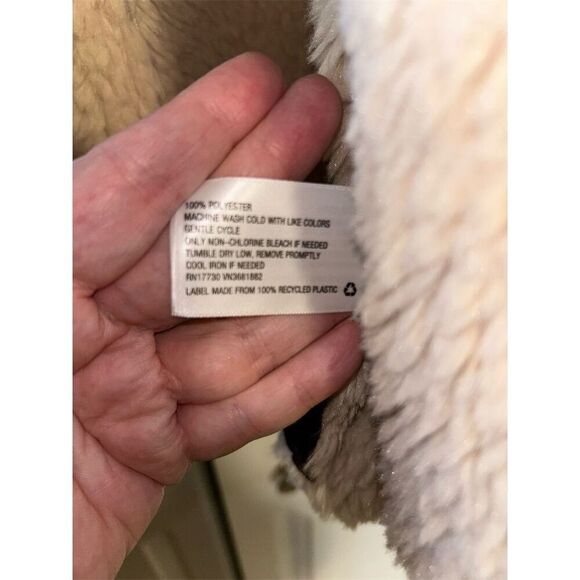 Knox Rose Women's Faux Sherpa Fur Vest Brown Size XL Open Front - Picture 5 of 6